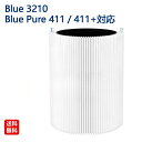 ブルーエア 空気清浄機 交換用フィルター Blue 3210/Blue pure 411/411+対応 パーティクル プラス カーボン フィルター 106488 非純正 互換品 1枚入り(2)