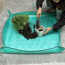 1枚 グリーン 防水シート 園芸マット - 多肉植物&植物用、鉢植え・土壌混合・バルコニーの植物ケアに最適