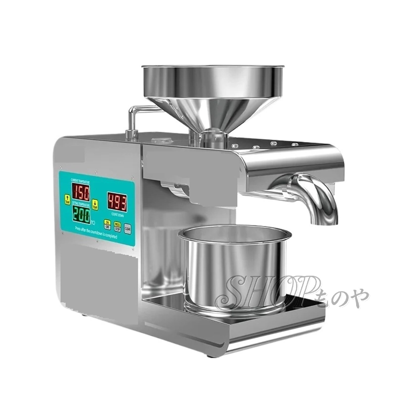 Rakuten - 『ポイント5倍！5月限定!』自動オイルプレス機 多機能業務用オイルプレス機 インテリジェントオイルプレス機 超強力プレス