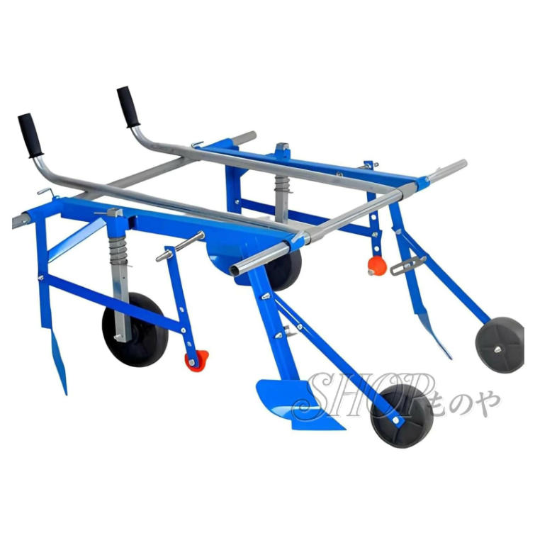 Rakuten - マルチ貼り機 1人ハンドプル型 マルチパートナー 平畝•低畝•高畝対応 自動マルチングマシン 幅、深さ調節可能 農業用 家庭菜園 温室 平野山果樹園 畑地マルチ必携