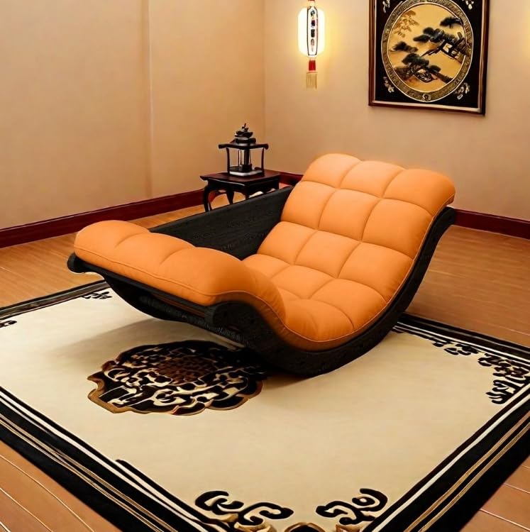 ロッキングチェア 北欧 おしゃれ リクライニングチェア ロッキングチェア アウトドア ゆったり 揺れる椅子 肘付き 読書椅子 通気性あり 簡単装着 角度調節 おしゃれ ゆったり 多機能 ロッキング バルコニーリラックスチェア 寝室 リビングルーム用