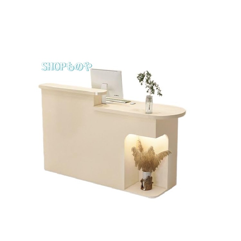 レジカウンター 受付カウンター 組み立てレジ台 木製のレセプショ レジ係カウンタ 受付台 受付デスク 小型店舗 スーパーマーケット 衣料品店 ビューティサロン ホテル