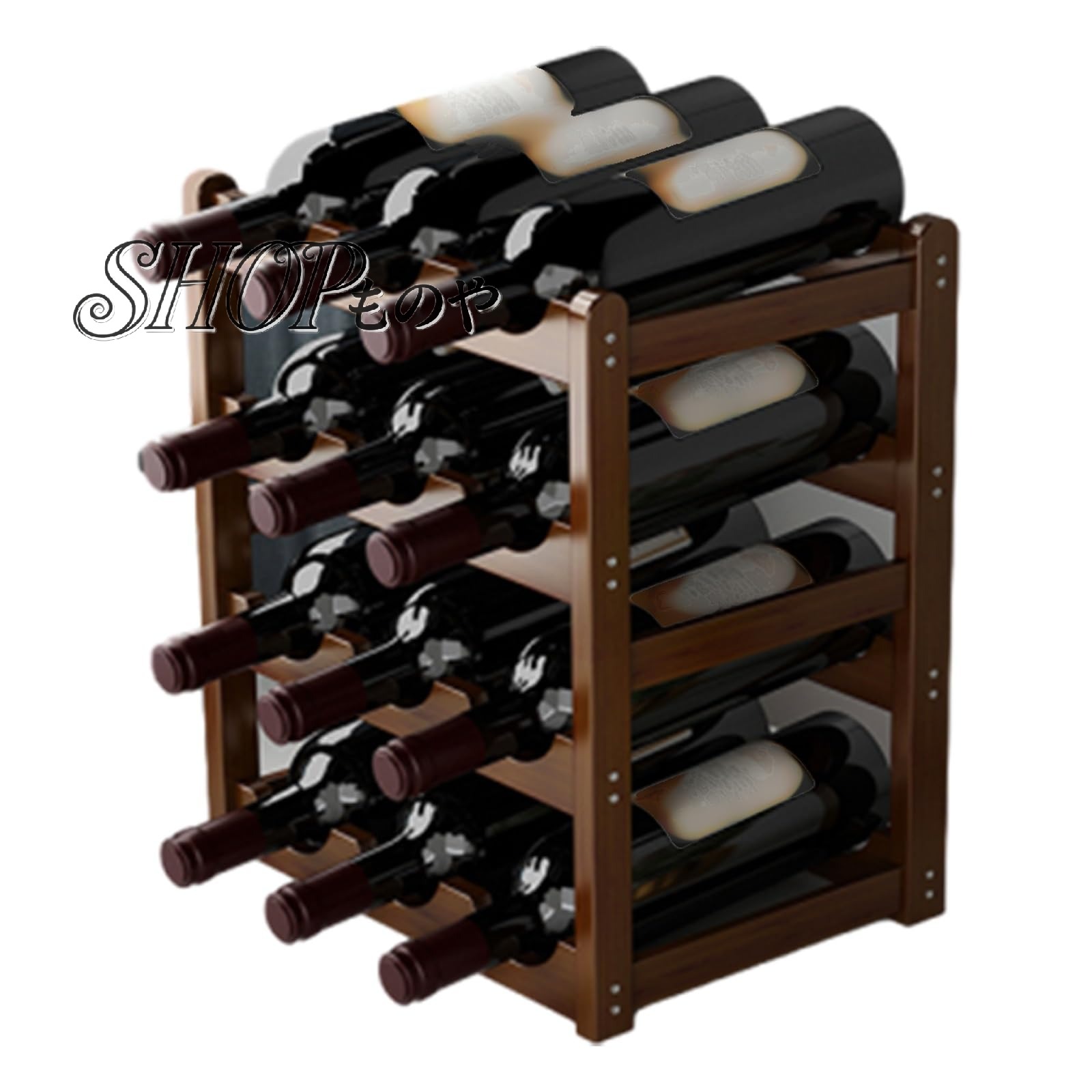 木製ストレージ、 ワインバーキャビネット ワインラック 自立式ワインラック お酒収納ラック ワイング..