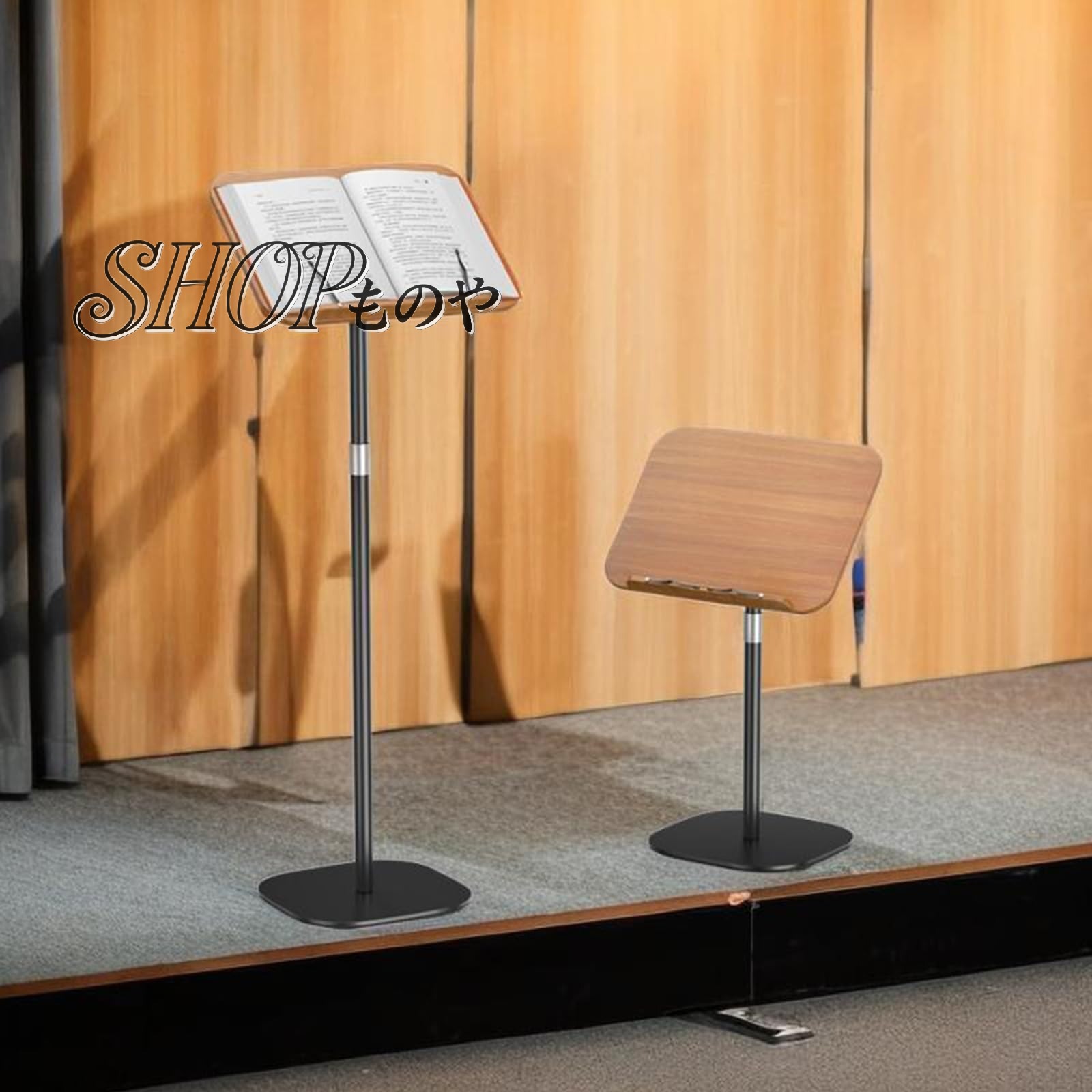 Rakuten - 木製演説台、スピーチ台、記載台、昇降式演台、スピーチテーブル、教会説教壇、ポータブルフロア演台演台、会議、講堂、教室用の傾斜演台演台