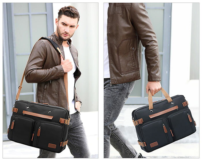 リュック ビジネス 大容量 2way トートバッグ ショルダーバッグ メンズ バックパック 防水 リュックサック ビジネスバッグ ビジネストート 斜め掛け A3入れ 大きめ 収納 便利 出張 旅行 社会人 プレゼント ボディバッグ 鞄 カバン 通勤 通学 PC 父の日 プレゼント shopnakakuni-10016955 ルカナ サンプル画像3
