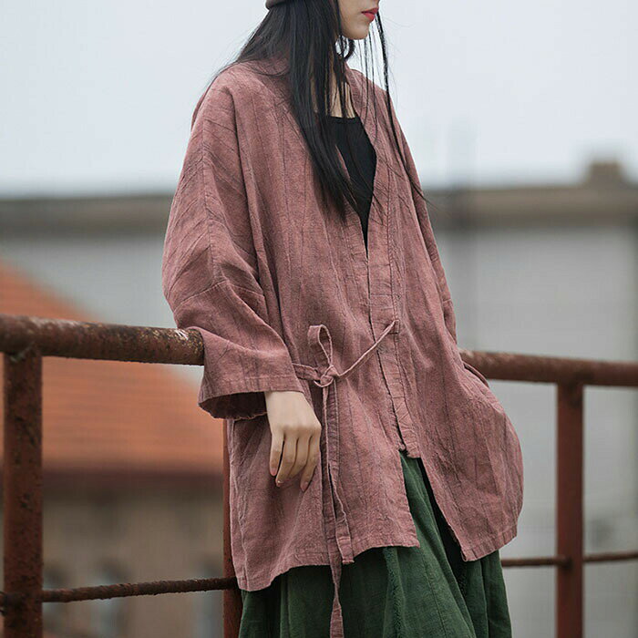 Linen, Hemp - カーディガン 春夏 綿麻 ジャケット レディース 長袖 UVカット カーデ 大きいサイズ 体型カバー 無地 トップス 前開き 着痩せ おしゃれ 紫外線対策 冷房対策 日焼け防止 薄手 OL通勤 母の日 プレゼント 贈り物 20代 30代 40代 50代 リネン カーディガン