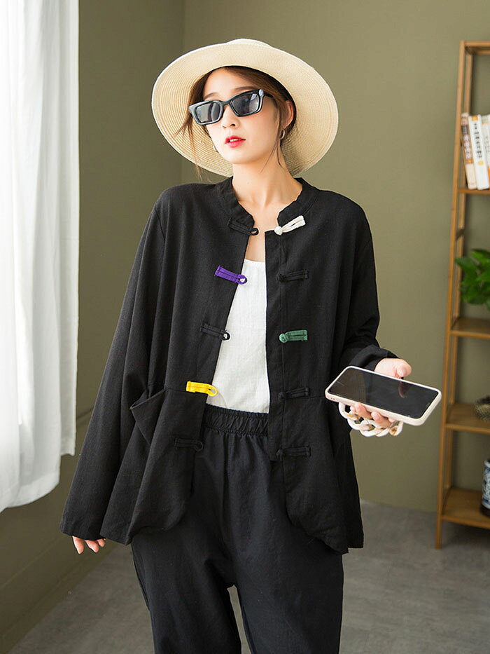 綿麻 シャツ ブラウス レディース 長袖 パンツスーツ 上下セット ワイドパンツ 春 夏 カーディガン カーデ サルエルパンツ リラック 大きいサイズ 体型カバー 無地トップス 前開き 着痩せ きれいめ 薄手 OL通勤 母の日 プレゼント 贈り物 20代 30代 40代 50代 リネン シャツ