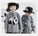 セーター 子供 ニット パンダ キッズ ベビー 春 秋 冬 トップス 幼児 キッズ 子供服 ニット セーター 長袖 カジュアル 男の子 女の子 トップス かわい...