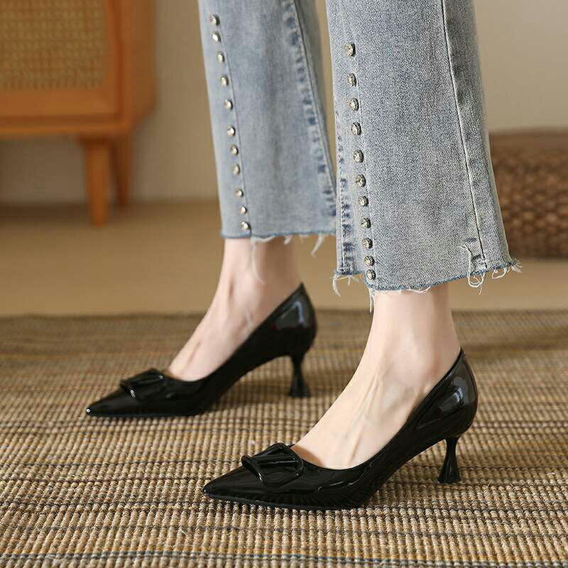 22-25cmパンプス デート 結婚式 パーティー 入学式 フォーマル ワンピース ドレス にも ローヒール 6cmヒール 歩きやすい 美脚パンプス 痛くない ...