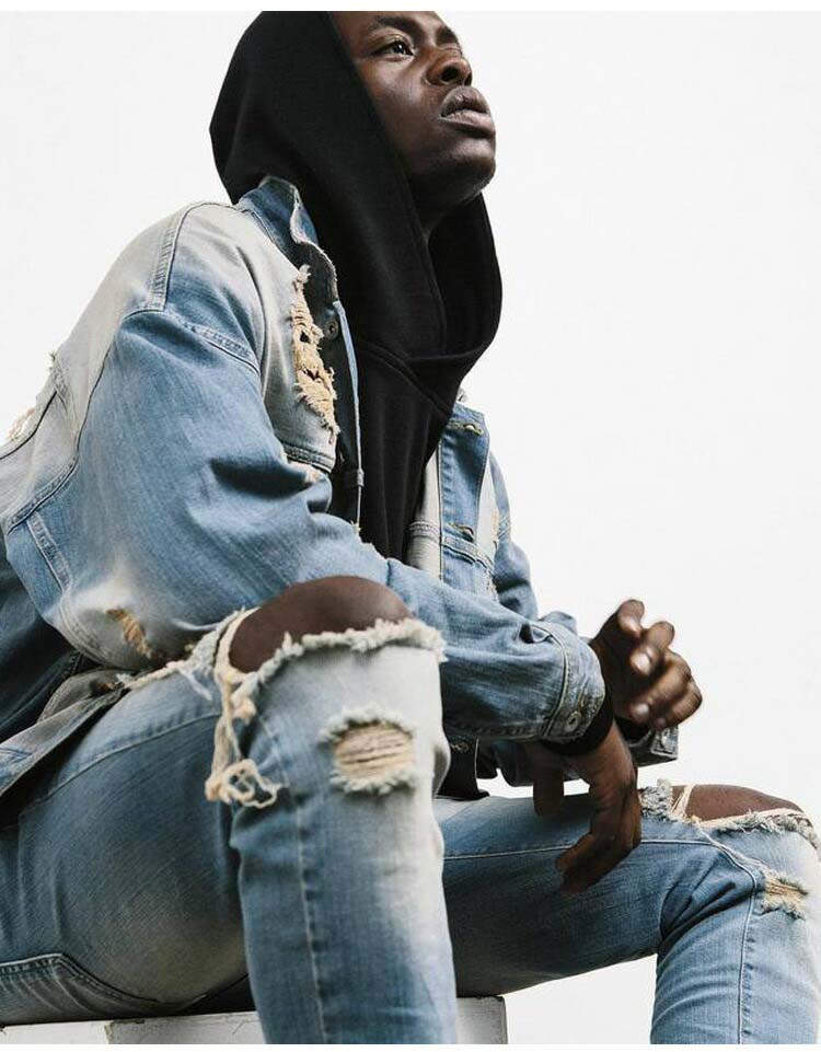 28-42size デニムパンツ ダメージ加工 ストレッチ デニムパンツ ストレッチ スキニー ストレート デニム カジュアル メンズスタイル ロック カジュアル ジーンズ ダメージ パンツ ジーパン パンツ ジーンズ ロングパンツ