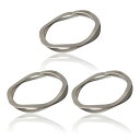 WAVECLIPS マネークリップ シルバー S(スモール) 3個セット (はさみやすい 高強度 軽量 取付け簡単 ステンレス 国内製造)【メンズ プレゼント ...