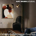 ART WORK STUDIO AW-0530E Panama floor lamp パナマフロアーランプ LED電球 間接照明 フロアライト スタンドライト ビンテージ おしゃれ 廊下 読書灯 フットスイッチ 北欧 大理石 テレワーク ブラス ブラック ホワイト