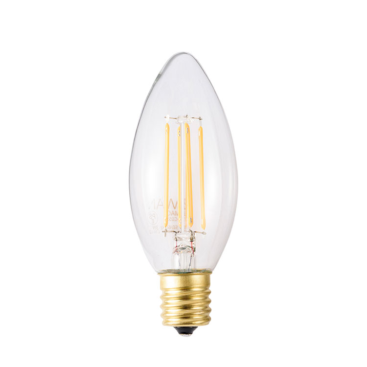 Rakuten - ART WORK STUDIO BU-1172 E17/30W相当 シャンデリア形 LED電球 クリア 密閉型器具対応 調光対応 電球色 ライト ランプ インテリア雑貨 照明器具 おしゃれ プレゼント ギフト お祝 贈り物 新築