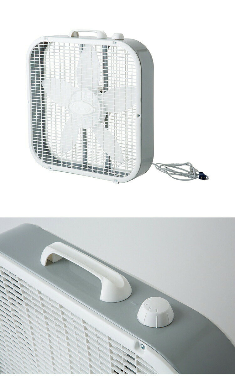 HERMOSA ハモサ LASKO BOX FAN ラスコボックスファン 3733WH ホワイト アメリカ フ...