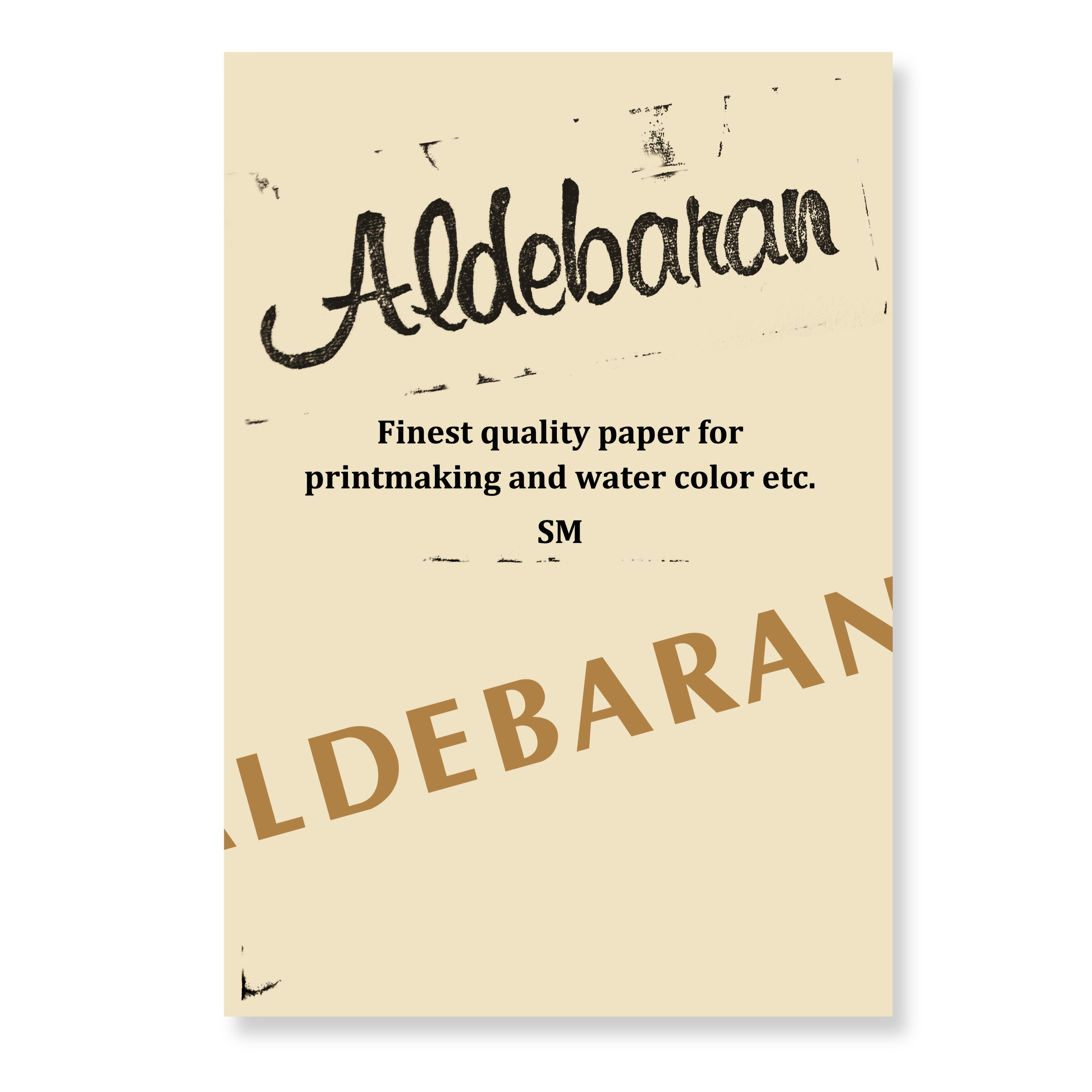オリオン 水彩紙 版画紙 アルデバラン 250g ブック 15枚入り コットン50％配合 1辺糊付き (ABP-SM)