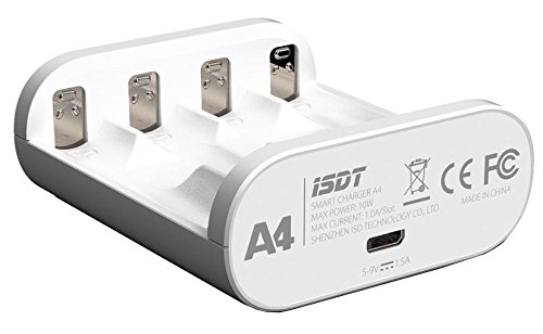 G-FORCE ジーフォース A4 Smart Charger GDT109 59×63×25mm 単3 単4電池用 超小型USB充電器 MINI-Zやミニ四駆などの単三/単四バッテリーの充電に最適 対応バッテリー:NiMH、NiCd、Li-Ion 対応バッテリーサイズ:AAA (単四)、AA (単三)、10500、12500 ISDT社正規輸入品 【JANコード】4580416451093 【状態】新品 【発送】1〜2営業日で発送（休業日除く）
