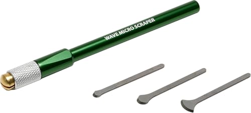 WAVE CORPORATION HGマイクロスクレーパーセット スクレーパー3種+グリップ(緑) HT-690
