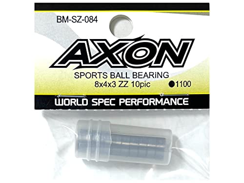 AXON SPORTS BALL BEARING 8x4x3 ZZ 10pic BM-SZ-084 AXONスポーツボールベアリングは、アクソンクオリティのエコノミーベアリングシリーズです。 多彩なサイズをラインナップし、あらゆるカテゴリーでご使用していただけます。 仕様:メタルシールド/グリスタイプ。 【JANコード】4573448245099 【状態】新品 【発送】1〜2営業日で発送（休業日除く）