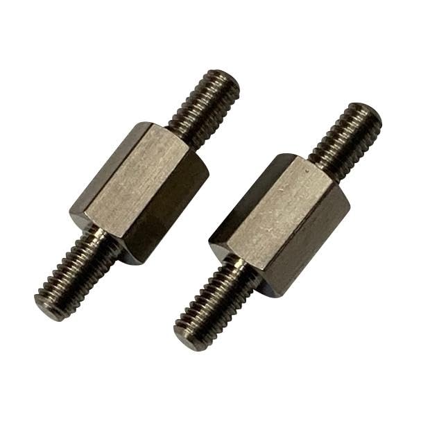 オスオス 六角延長カラー ステンレス 8mm 2個入 ●両端がM3オスネジの延長カラーです。 ●締め付けしやすい六角タイプです。 【JANコード】4589434360950 【状態】新品 【発送】1〜2営業日で発送（休業日除く）