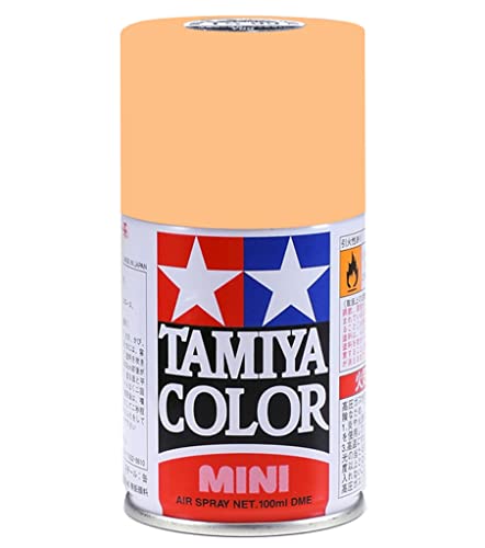 タミヤ(TAMIYA) スプレー TS-77 フラットフレッシュ 模型用塗料 85077 正味量:100ml 手頃な量とサイズで使いやすいスプレーカラー 用途：プラスチックモデル、模型、工作、硬質プラスチック、木、金属 合成樹脂塗料 ※表示されている色は近似色です。 実際の塗装色とは異なる場合があります。 【JANコード】4950344073801 【状態】新品 【発送】1〜2営業日で発送（休業日除く）