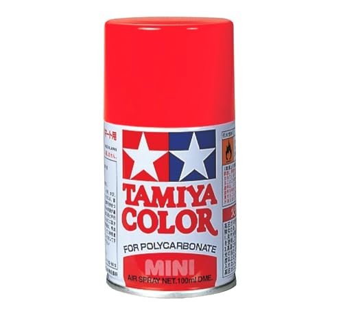 タミヤ(TAMIYA) ポリカーボネートスプレー PS-20 蛍光レッド 模型用塗料 86020 正味量:100ml スプレータイプのポリカーボネート(クリヤー)ボディ用カラー 用途：ポリカーボネート樹脂(裏塗り用) 合成樹脂塗料 ※表示されている色は近似色です。 実際の塗装色とは異なる場合があります。 【JANコード】4950344074686 【状態】新品 【発送】1〜2営業日で発送（休業日除く）