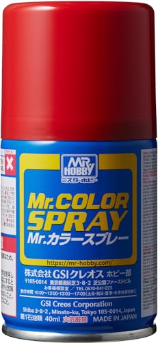 GSI クレオス(GSI Creos) Mr.カラースプレー モンザレッド 光沢 100ml ホビー用塗料 S68 容量：100ml スプレータイプの塗料です。 超微粒顔料を使用しています。 Mr.カラーと同系塗料です。 強く質の高い塗膜を作ることが出来ます。 【JANコード】4973028536744 【状態】新品 【発送】1〜2営業日で発送（休業日除く）