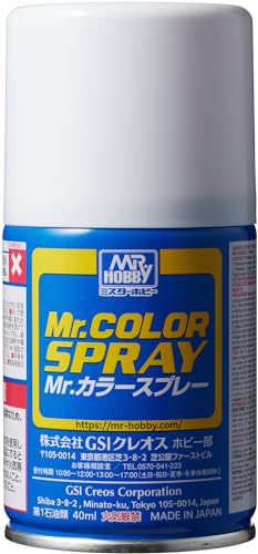 GSI クレオス(GSI Creos) Mr.カラースプレー ホワイト (白) 光沢 100ml ホビー用塗料 S1 容量：100ml スプレータイプの塗料です。 超微粒顔料を使用しています。 Mr.カラーと同系塗料です。 強く質の高い塗膜を作ることが出来ます。 【JANコード】4973028536980 【状態】新品 【発送】1〜2営業日で発送（休業日除く）