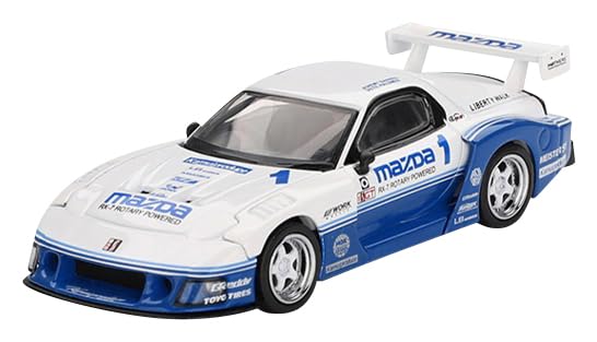 サンリッチ (Sunrich) MINI GT 1/64 マツダ RX-7 LB-Super Silhouette IMSA (右ハンドル) 完成品 MGT01011-R MINI GT 1/64スケールミニカー。 ダイキャストモデル。 「マツダ RX-7」がLB-Super Silhouette仕様にて登場。 青と白の組み合わせは往年のマツダのワークスカラーで、アメリカのIMSA GTOで大活躍したFC3Sの流れを汲んだ仕様になっています。 【JANコード】0840456305287 【状態】新品 【発送】1〜2営業日で発送（休業日除く）