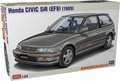 ハセガワ 1/24 ホンダ シビック SiR (EF9) (1989) プラモデル 20809 (自動車) 組み立て塗装が必要なプラモデル。 別途、接着剤や工具、塗料等が必要。 1/24スケール未塗装プラスチック組み立てキット 完成時サイズ:167×77.5mm 部品数:106点 【JANコード】4967834208094 【状態】新品 【発送】1〜2営業日で発送（休業日除く）