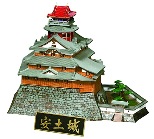 童友社 1/360 日本の名城 スタンダード 安土城 プラモデル S-26 成形色 組み立て塗装が必要なプラモデル。 別途、接着剤や工具、塗料等が必要。 1/360スケール未塗装プラスチック組み立てキット 完成時サイズ:158×143×122 mm 本能寺の変で焼け落ちた幻の名城をモデル化 セット内容は説明書、石垣、城壁、屋根 【JANコード】4975406101650 【状態】新品 【発送】1〜2営業日で発送（休業日除く）