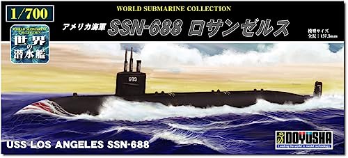 童友社 1/700 世界の潜水艦シリーズ No.14 アメリカ海軍 SSN-688 ロサンゼルス プラモデル WSC-14 組み立て塗装が必要なプラモデル。 別途、接着剤や工具、塗料等が必要。 1/700スケール未塗装プラスチック組み立てキット 完成時サイズ:全長157.5mm 【JANコード】4975406301449 【状態】新品 【発送】1〜2営業日で発送（休業日除く）