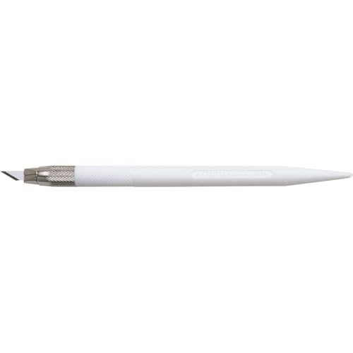 エヌティー NT デザインナイフ D-401P ホワイト D401PW 全長(mm):142 色:ホワイト 適合替刃:BDA-200P BDC-200P BSB-03P BSB-13P 替刃BDA-200P(刃先45°)、BDC-200P(刃先30°)各5枚付 【JANコード】4904011014864 【状態】新品 【発送】1〜2営業日で発送（休業日除く）