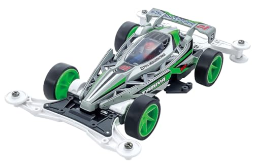 タミヤ(TAMIYA) 1/32 レーサーミニ四駆シリーズ No.103 クロススピアー01 VZシャーシ 18103 組み立てが必要なキット。 別途、工具等が必要。 完成時の全長158mm、全幅98mm、全高35mm シャフトドライブ四輪駆動を採用した高性能レーサー ステルス戦闘機をイメージしたライトグレイのボディは、軽く 低いフォルムに徹底的にこだわって、低重心ならではの安定感ある走りを追求 電池種別:単三電池2本(電池は別売りのため別途ご購入ください) 【JANコード】4950344181032 【状態】新品 【発送】1〜2営業日で発送（休業日除く）