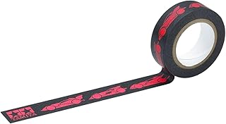 タミヤ フルカウルミニ4駆30周年マスキングテープ(15mm幅BLK・PNK 95667