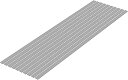 WAVE CORPORATION プラ=材料【グレー】 細切り板 1.0x6.0mm OM-486