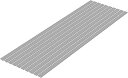 WAVE CORPORATION プラ=材料【グレー】 細切り板 1.0x7.0mm OM-487