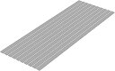 WAVE CORPORATION プラ=材料【グレー】 細切り板 1.0x8.0mm OM-488