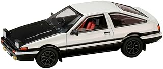 ホビージャパン ポストホビー 1/64トレノGT-APEX(AE86)JDM カーボンボンネット白/黒 HJ641052BWB