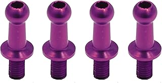 RC-ART ジュラルミンΦ4.3ピロボール(4個)L=8xN=6 パープル WP-0039