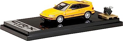 ホビージャパン ポストホビー 1/64 Honda CR-X SiR(EF8) 1989 w/Eg 黄