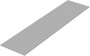 WAVE CORPORATION プラ=材料【グレー】 細切り板 0.3x6.0mm OM-466