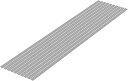 WAVE CORPORATION プラ=材料【グレー】 細切り板 0.5x5.0mm OM-475