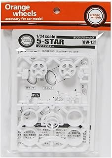 アスカモデル 1/24オレンジウィールズ 5スター 白 4個(1台分) OW-13