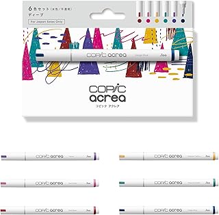 G-Too コピックアクレア ディープ6色セット 12551004