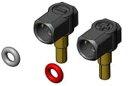 3レーシング リポバッテリー用4-5mmバナナプラグ(90度) BAT-LP04