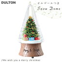 【送料無料】DULTON オルゴール付きスノードーム ＜曲：We wish you a merry christmas＞ SNOW CONE XR23-0564 ダルトン スノー コーン アメリカン雑貨 雪 クリスマスツリー プレゼント モチーフ 置物 オブジェ ギフト