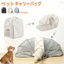 ペットキャリー 拡張 リュック 猫 折りたたみ 災害 ペット キャリー ペットキャリーバッグ 猫バッグ アウトドア 小型犬 ペットバッグ 軽量 コンパクト お出...