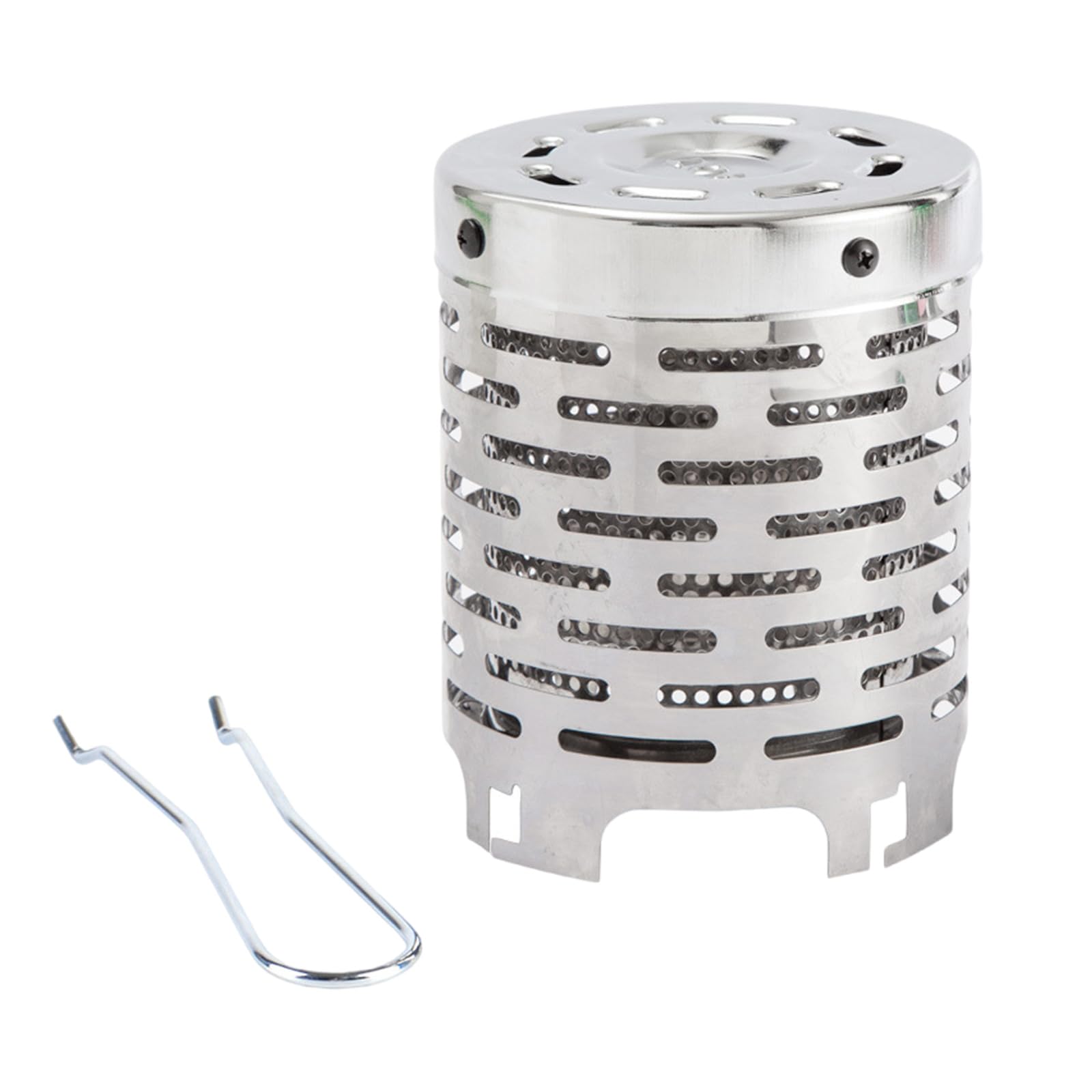 屋外キャンプ小さなヒーターストーブカバーポータブルウォーマー暖房カバーステンレス鋼の暖房フード