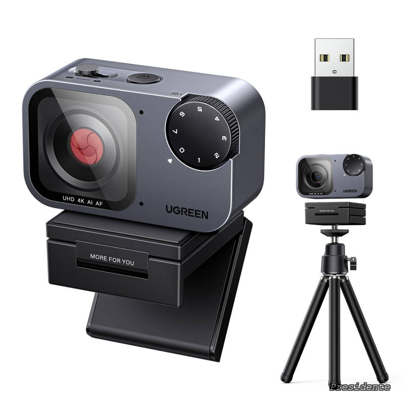 FineCam Pro 4K Webcam 4K/30fps 1/2型センサー搭載 AIノイズキャンセリングマイク PDAFオートフォーカス 自動フレーミング 会議・配信・コンテンツ制作用 内蔵プライバシーカバー&三脚付き