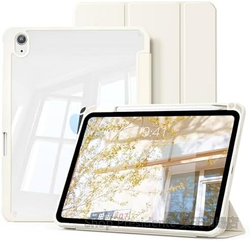 【送料無料】iPad Air 11インチケース M4/M3/M2兼用 10.9インチ対応 ペン収納 ワイヤレス充電 三つ折スタンド 薄型透明バックカバー オートスリープ